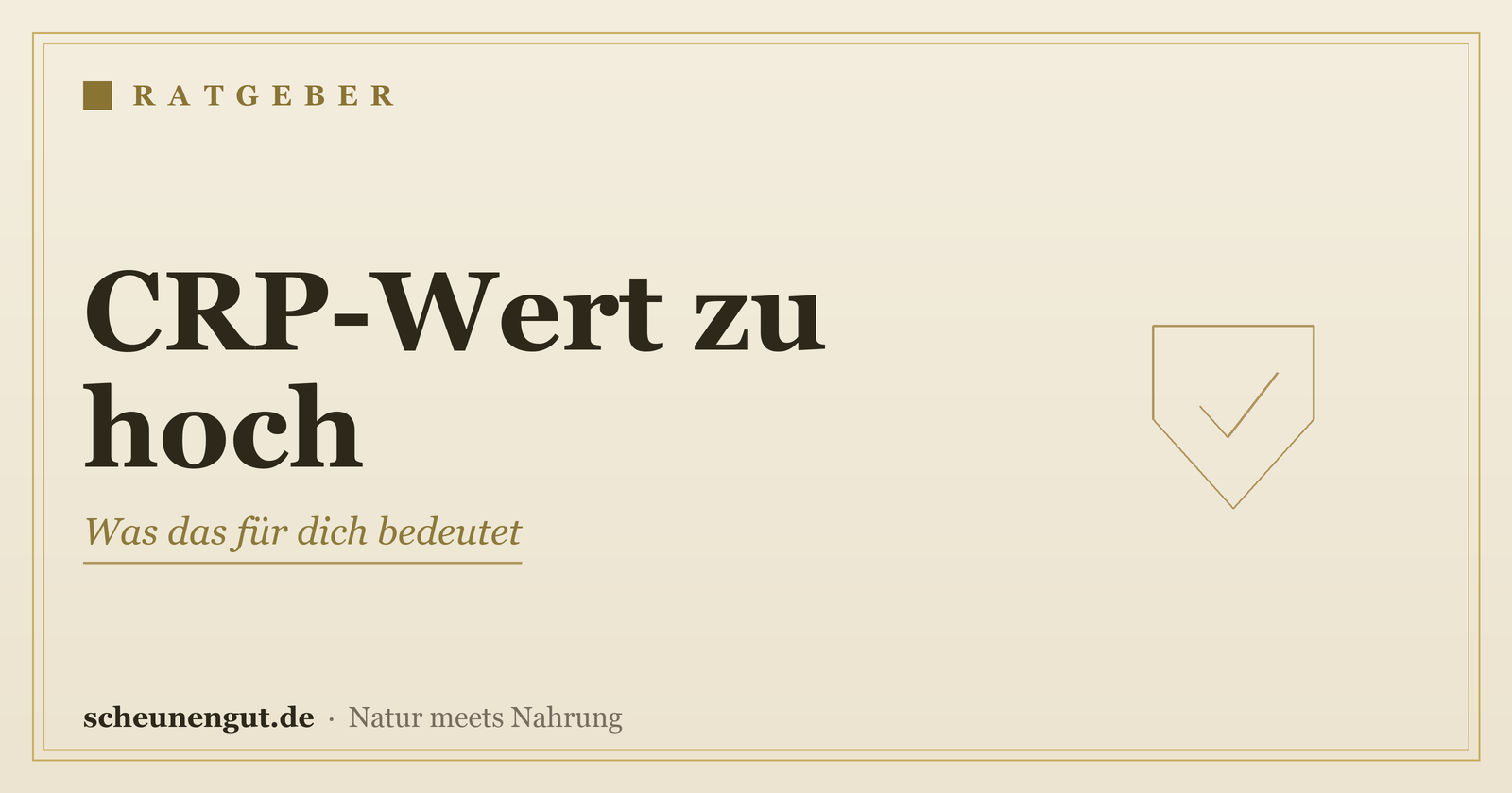 CRP-Wert zu hoch: Was das für dich bedeutet