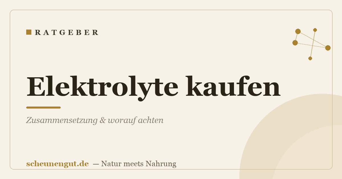Elektrolyte kaufen: Zusammensetzung & worauf achten