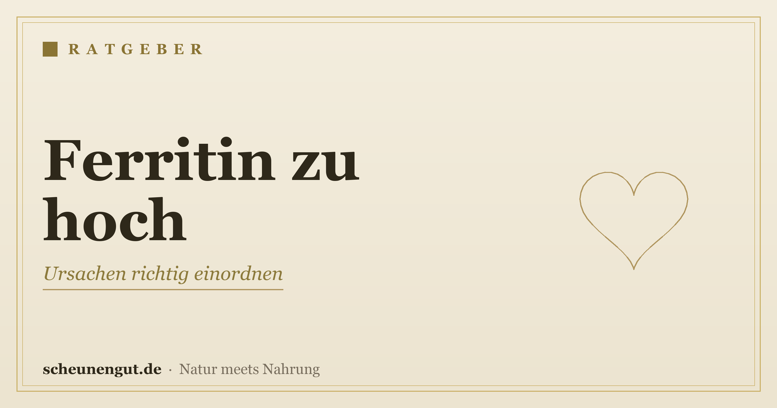 Ferritin zu hoch: Ursachen richtig einordnen