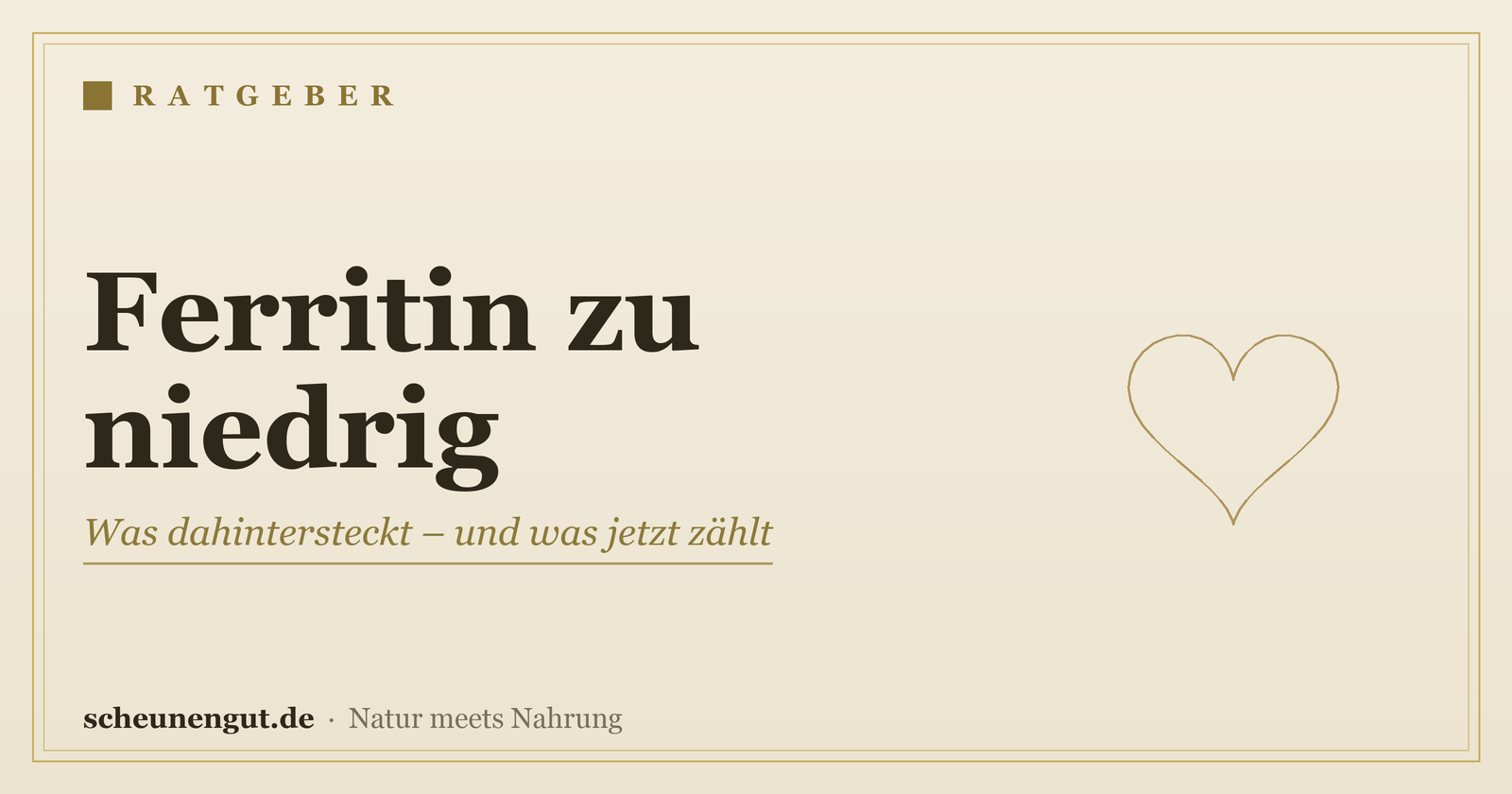 Ferritin zu niedrig: Was dahintersteckt – und was jetzt zählt