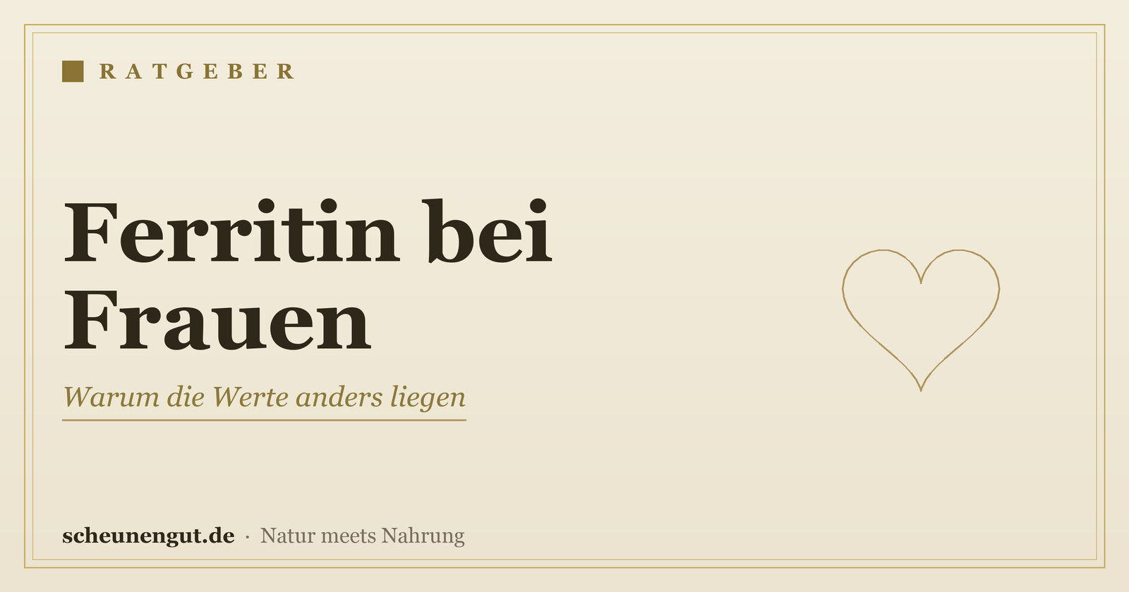 Ferritin bei Frauen: Warum die Werte anders liegen
