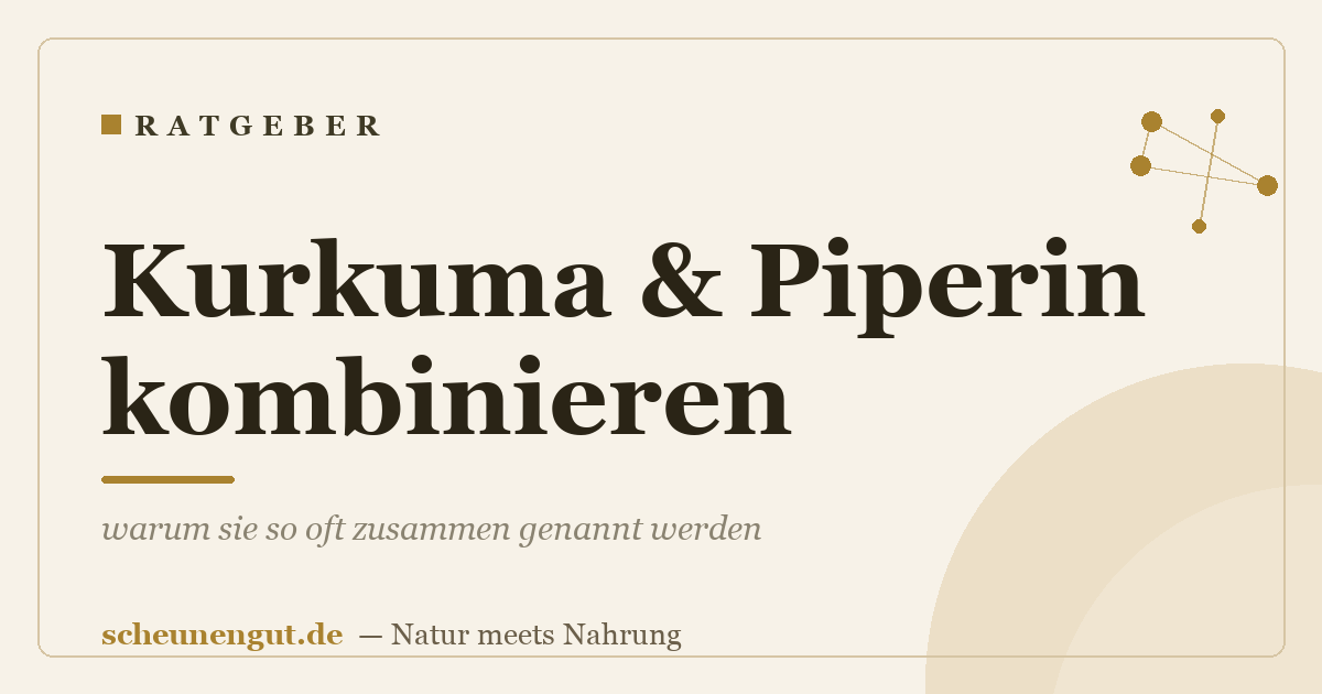 Kurkuma & Piperin kombinieren: warum sie so oft zusammen genannt werden