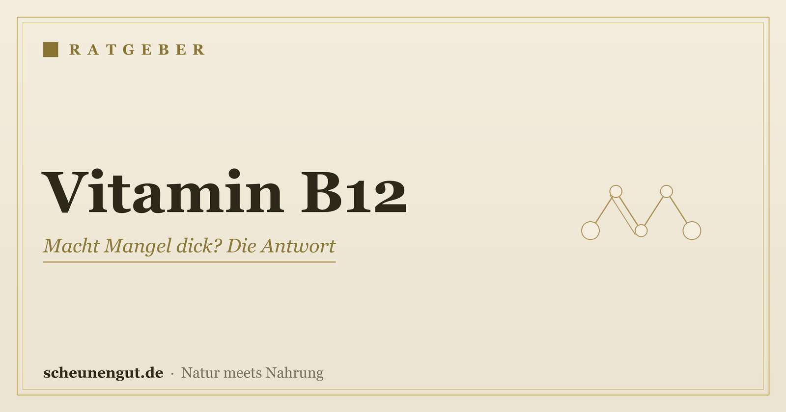 Vitamin B12: Macht Mangel dick? Die Antwort