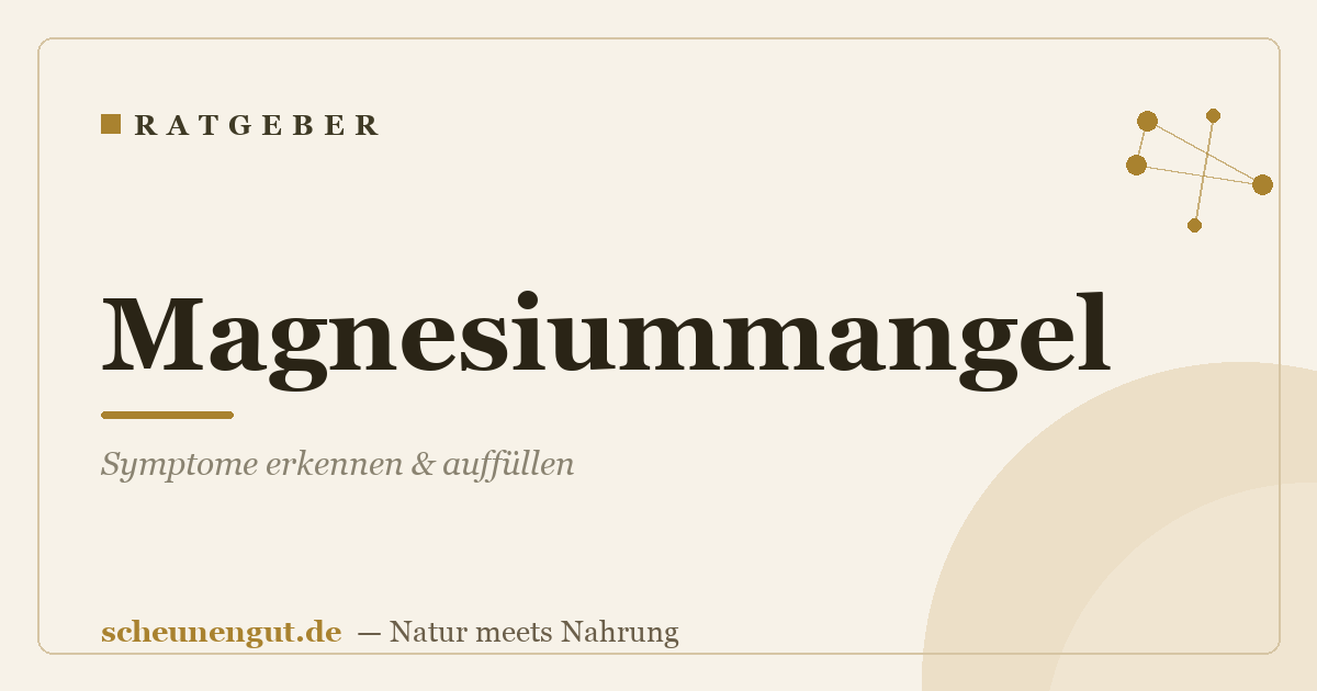 Magnesiummangel: Symptome erkennen & auffüllen