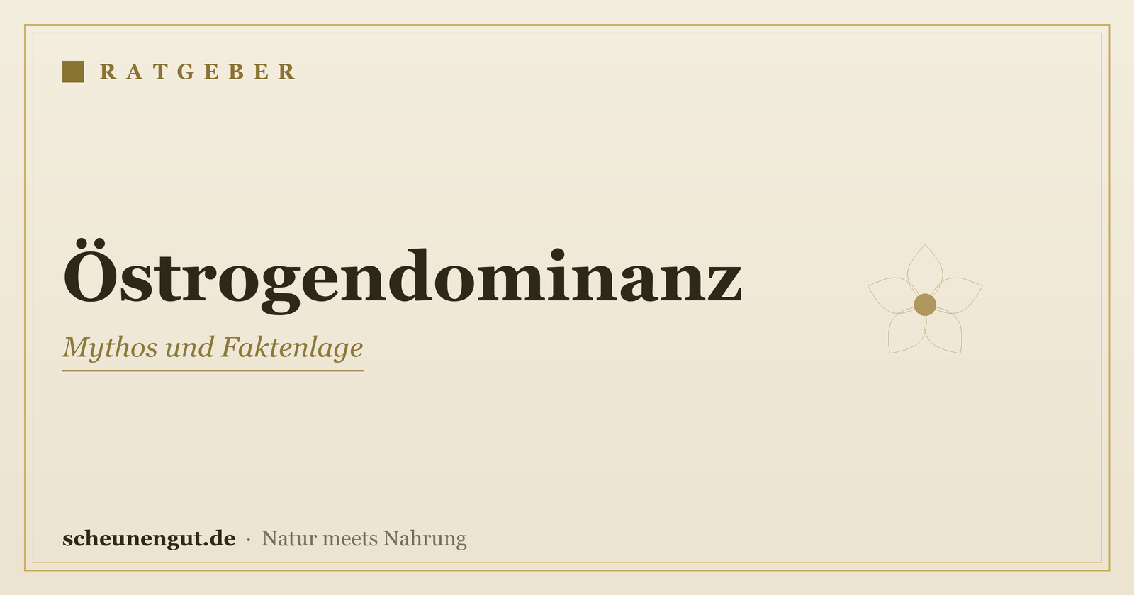 Östrogendominanz: Mythos und Faktenlage