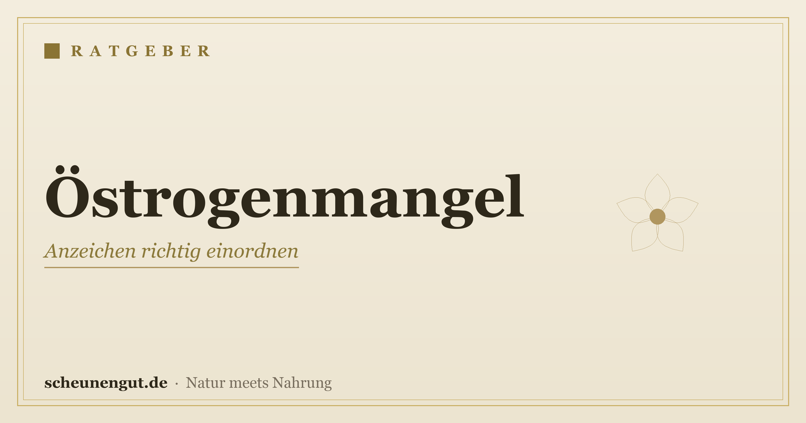 Östrogenmangel: Anzeichen richtig einordnen