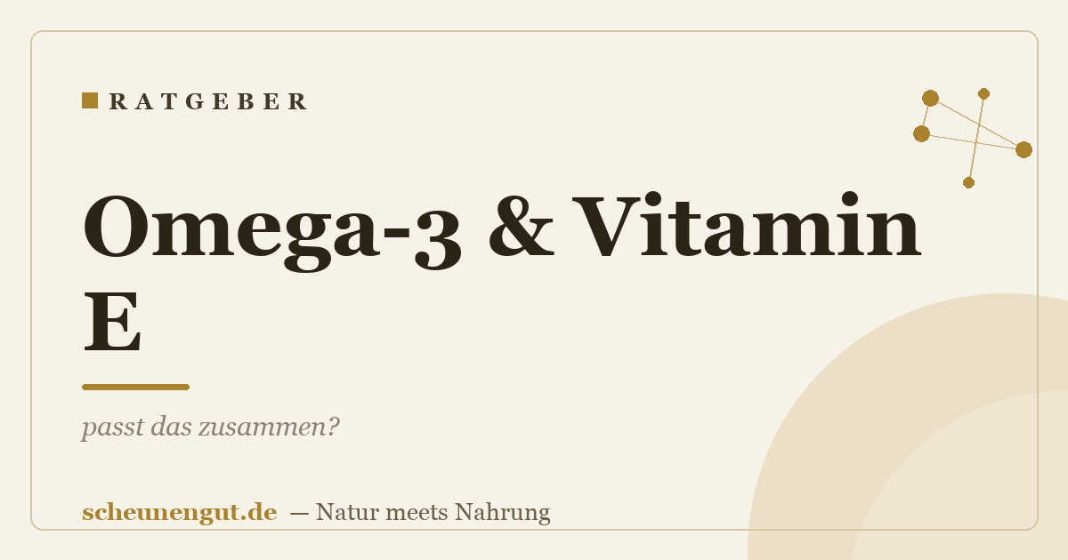 Omega-3 & Vitamin E: passt das zusammen?