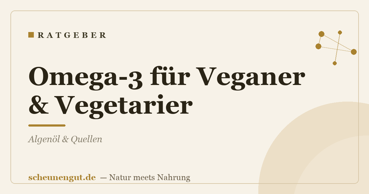 Omega-3 für Veganer & Vegetarier: Algenöl & Quellen