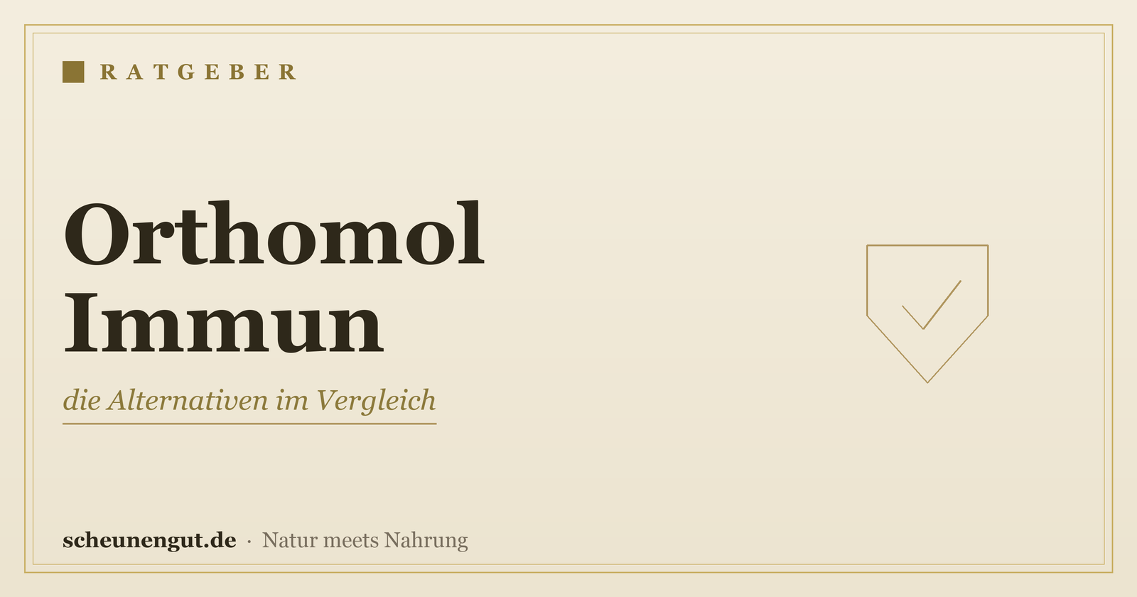 Orthomol Immun: die Alternativen im Vergleich