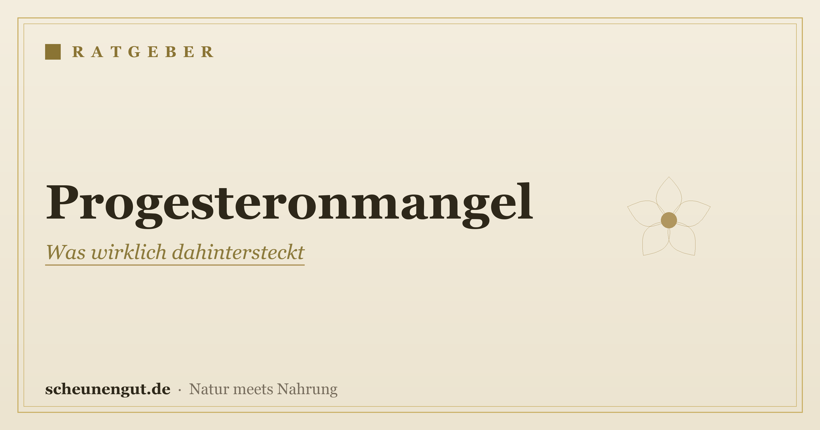 Progesteronmangel: Was wirklich dahintersteckt