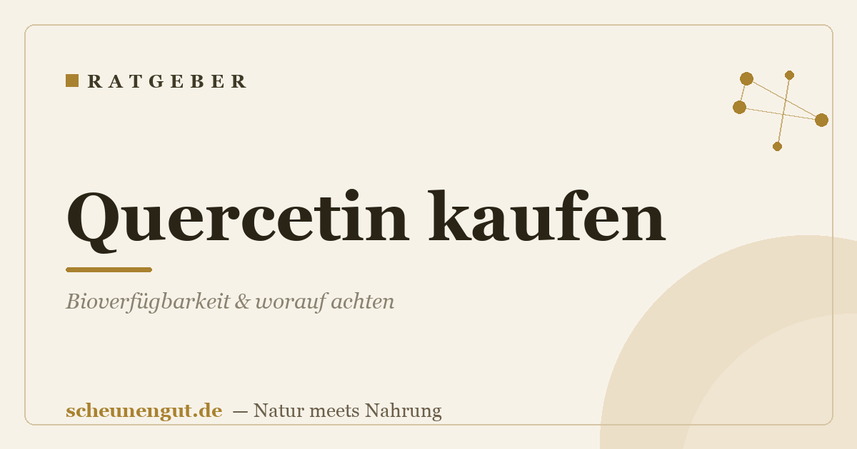 Quercetin kaufen: Bioverfügbarkeit & worauf achten