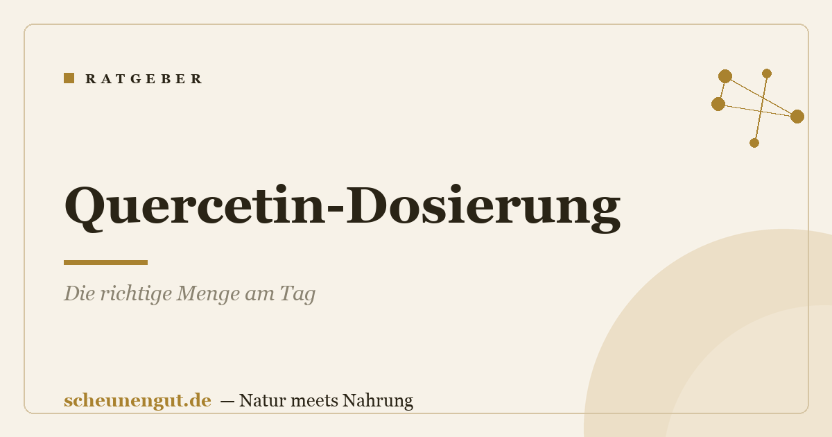 Quercetin-Dosierung: Die richtige Menge am Tag