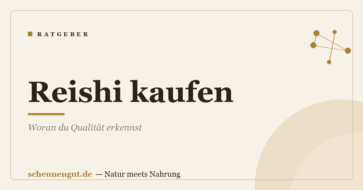 Reishi kaufen: Woran du Qualität erkennst