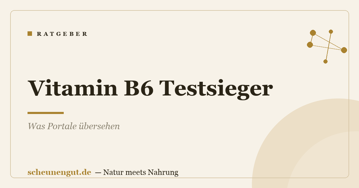 Vitamin B6 Testsieger: Was Portale übersehen