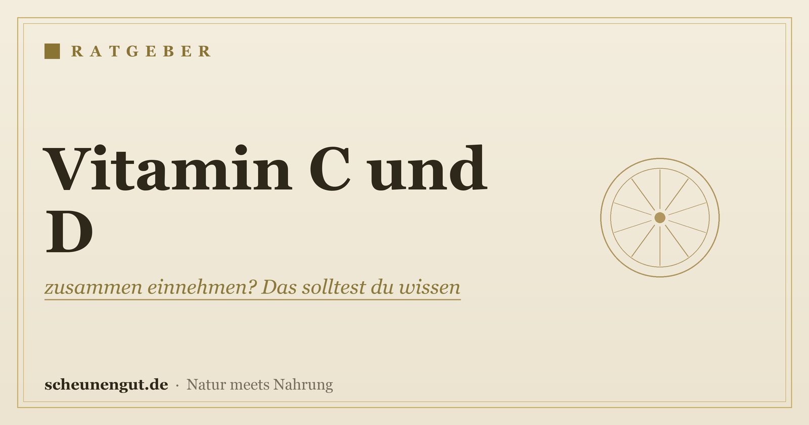 Vitamin C und D: zusammen einnehmen? Das solltest du wissen