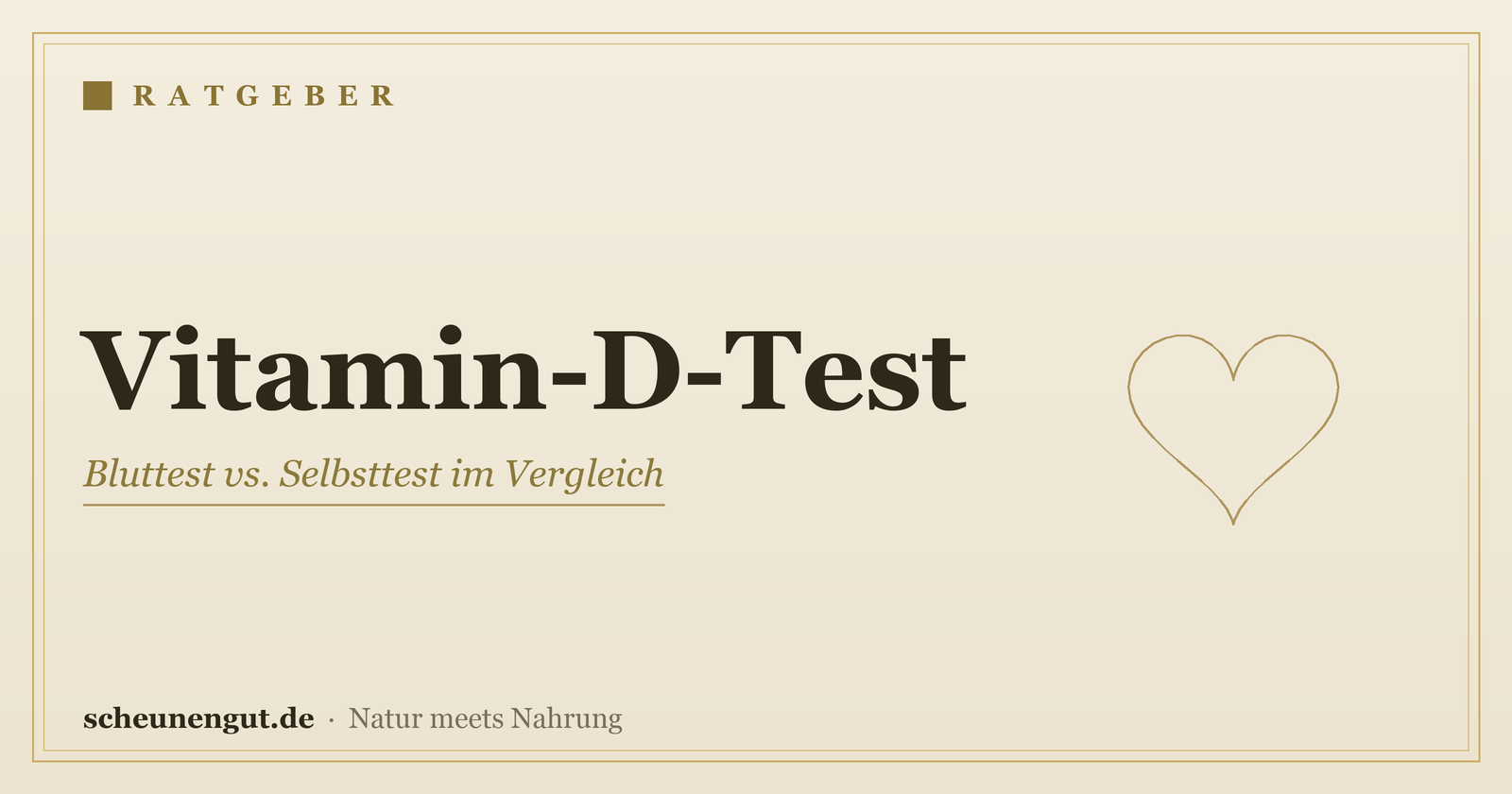 Vitamin-D-Test: Bluttest vs. Selbsttest im Vergleich