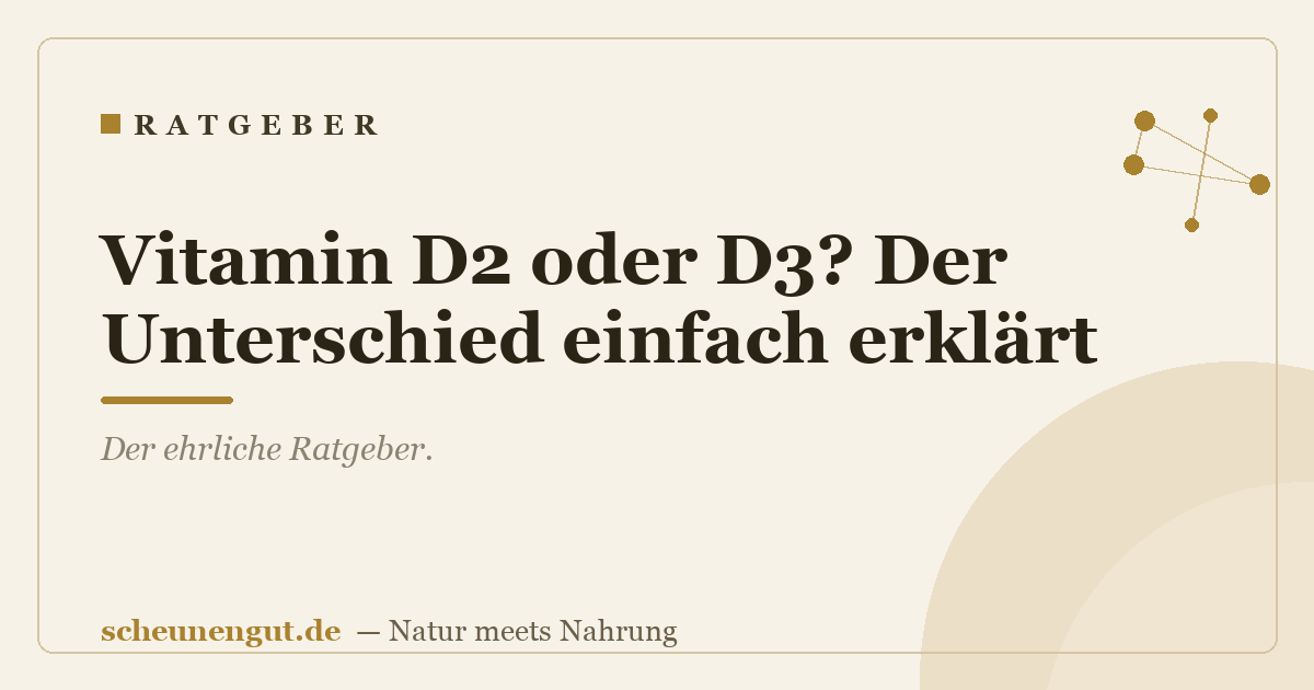 Vitamin D2 oder D3? Der Unterschied einfach erklärt