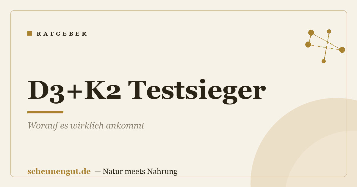 D3+K2 Testsieger: Worauf es wirklich ankommt