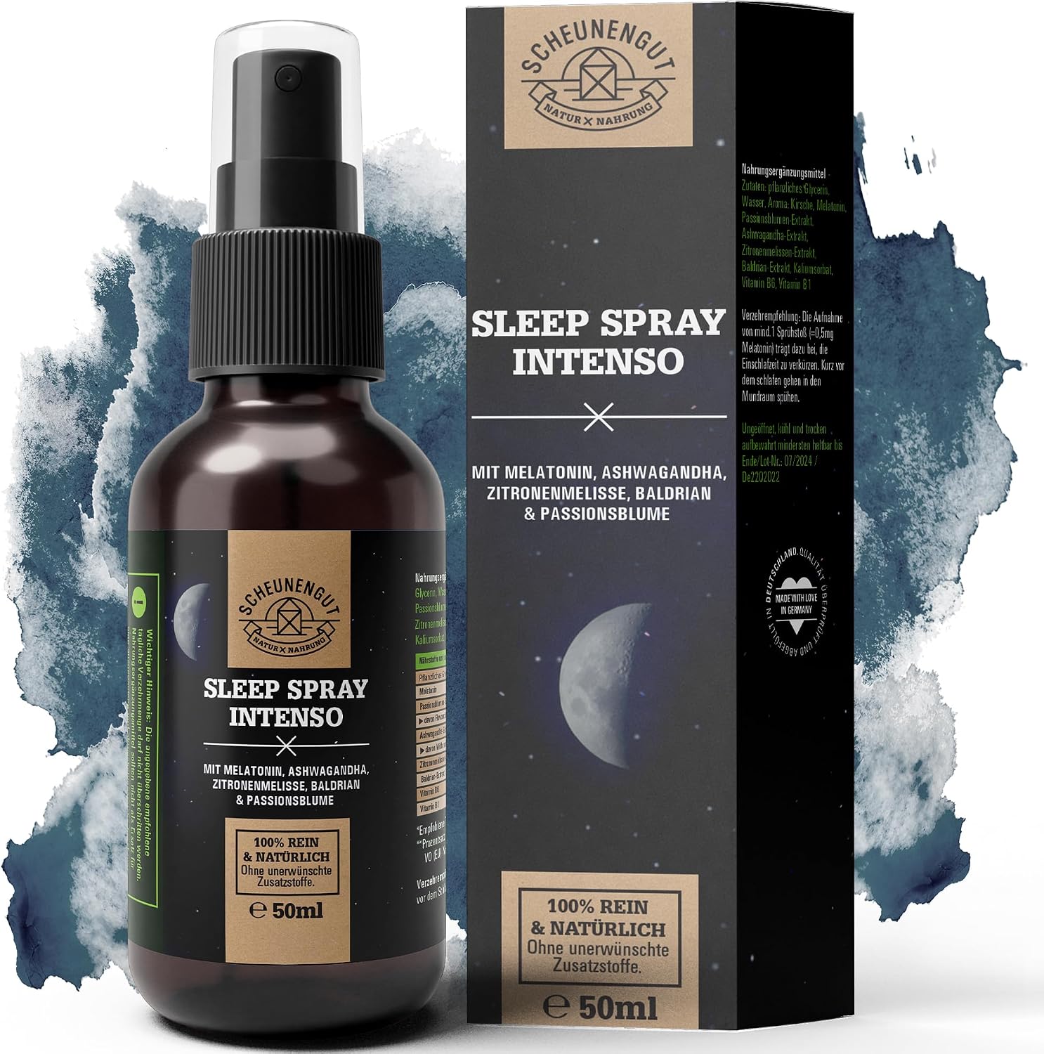 Scheunengut Melatonin Einschlafspray 50 ml Glasflasche
