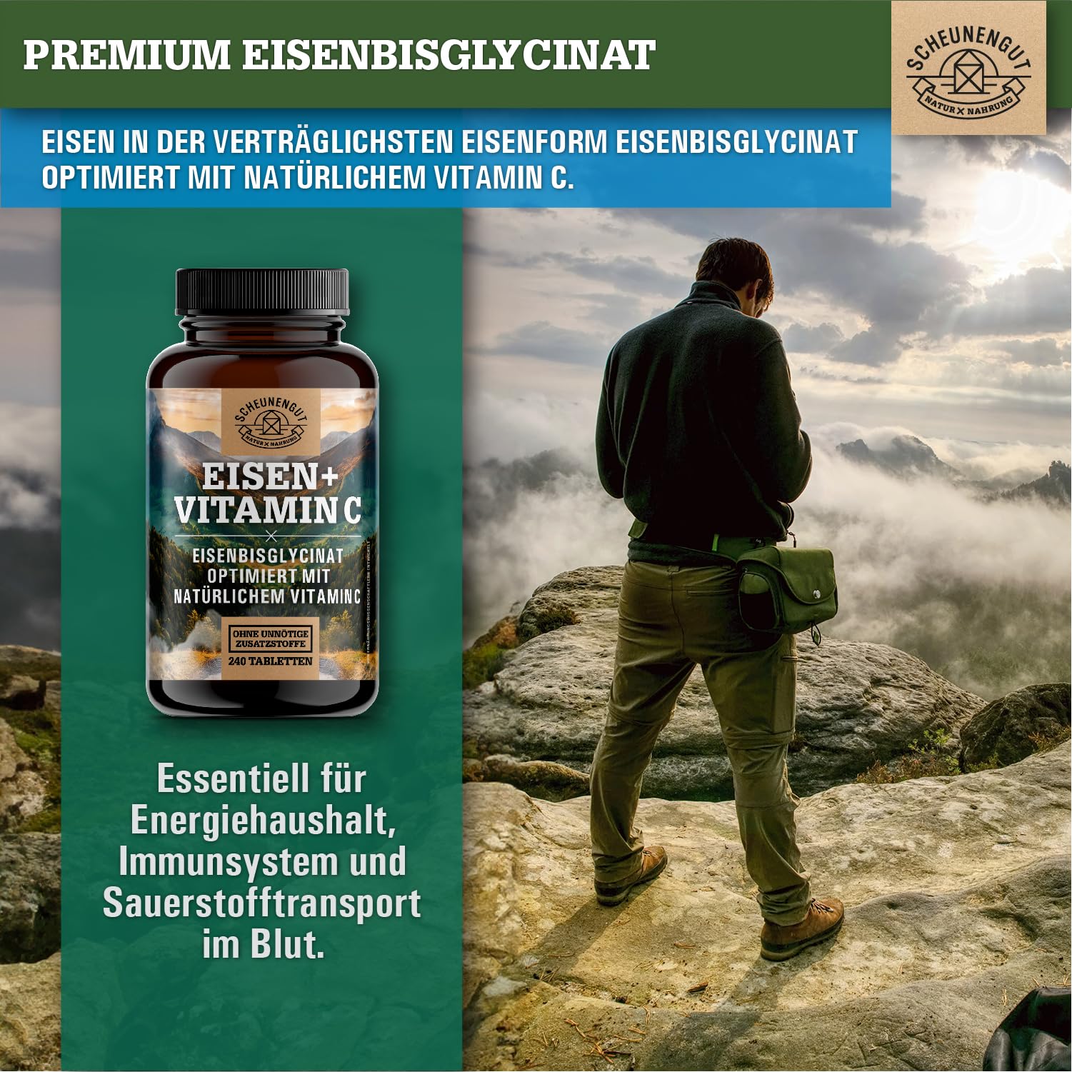 Eisenbisglycinat + Vitamin C