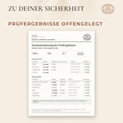 Prüfergebnisse Astaxanthin Kapseln, Charge DE80TAL0