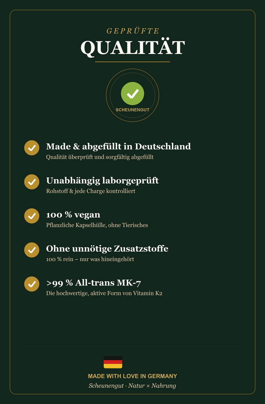 Geprüfte Qualität – Made in Germany