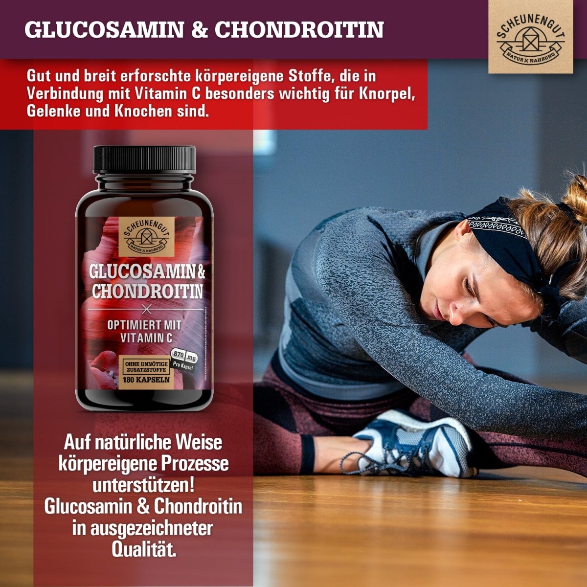 Glucosamin & Chondroitin optimiert mit Vitamin C Scheunengut Shop