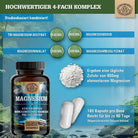Komplex aus 4 bioaktiven Magnesiumquellen - 400mg elementares Magnesium pro Tag